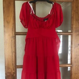 B Darlin red dress (purchased at Macy’s)